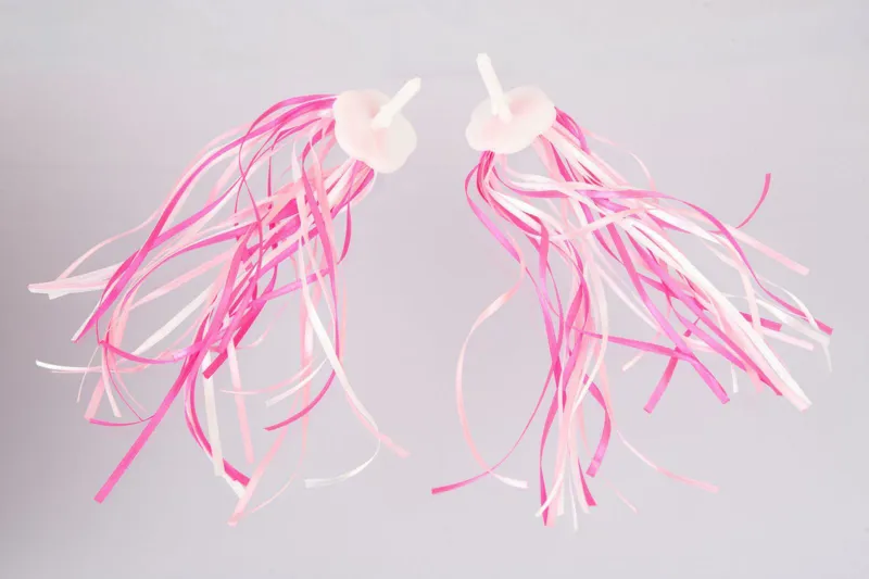Handlebar Tassels Ribbons Pink